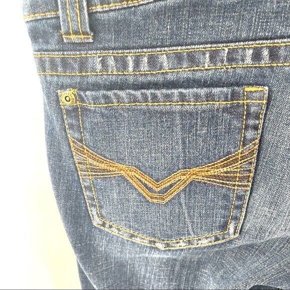 Harley Davidson blue jeans denim pants 10 long EUC bootcut low rise - Picture 9 of 16